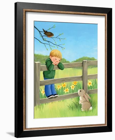 Rabbit Ears - Humpty Dumpty-Kathryn Mitter-Framed Giclee Print