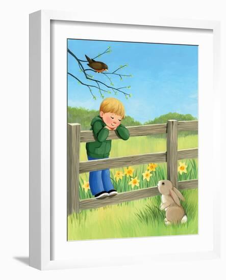 Rabbit Ears - Humpty Dumpty-Kathryn Mitter-Framed Giclee Print