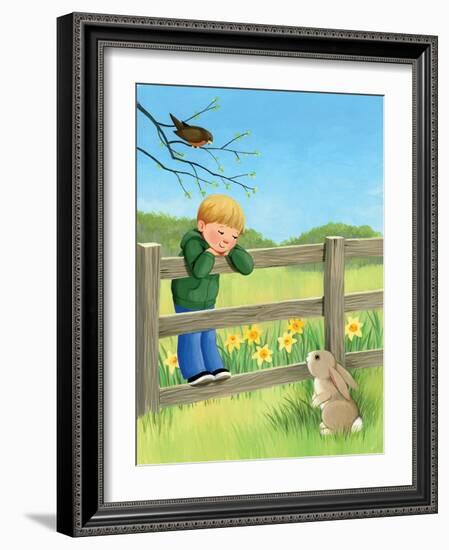 Rabbit Ears - Humpty Dumpty-Kathryn Mitter-Framed Giclee Print