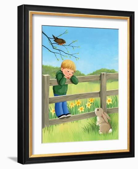 Rabbit Ears - Humpty Dumpty-Kathryn Mitter-Framed Giclee Print