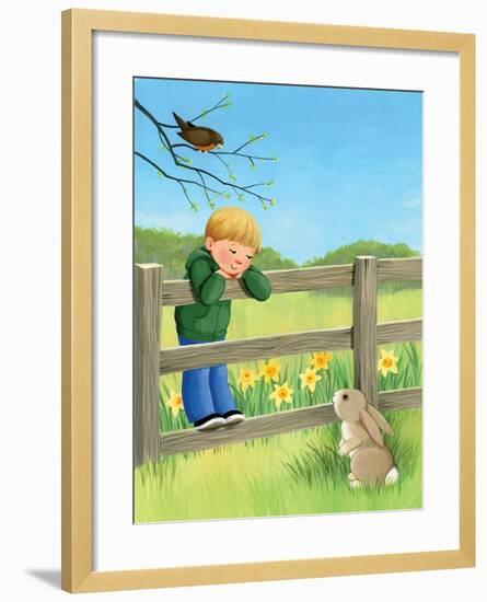 Rabbit Ears - Humpty Dumpty-Kathryn Mitter-Framed Giclee Print