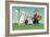 Rabbit Family with Child-null-Framed Art Print