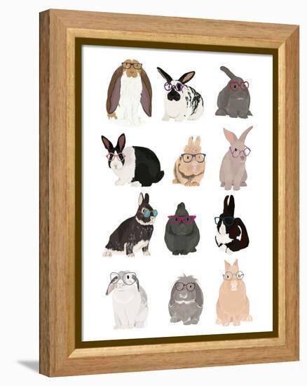 Rabbit Family-Hanna Melin-Framed Premier Image Canvas