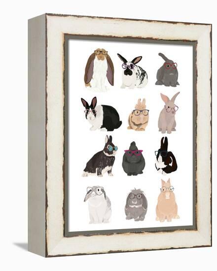 Rabbit Family-Hanna Melin-Framed Premier Image Canvas