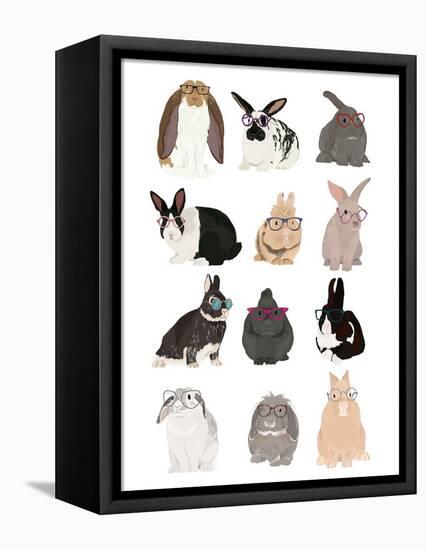 Rabbit Family-Hanna Melin-Framed Premier Image Canvas