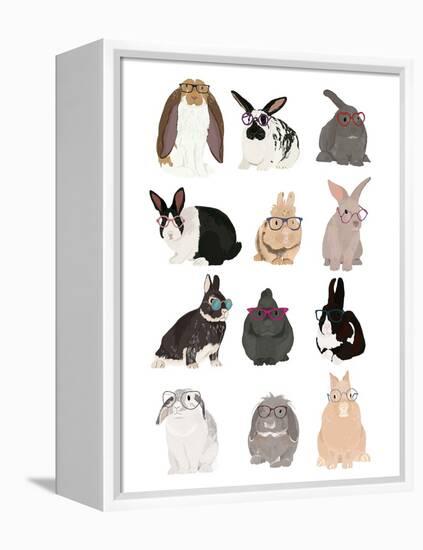 Rabbit Family-Hanna Melin-Framed Premier Image Canvas