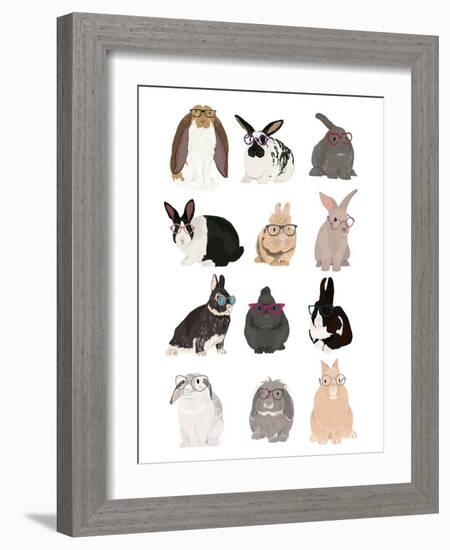 Rabbit Family-Hanna Melin-Framed Giclee Print