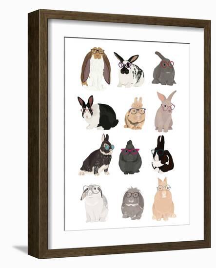 Rabbit Family-Hanna Melin-Framed Giclee Print