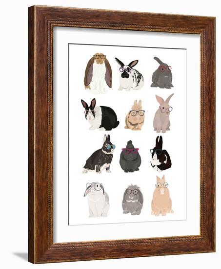 Rabbit Family-Hanna Melin-Framed Giclee Print