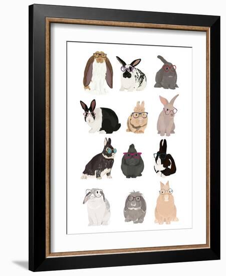 Rabbit Family-Hanna Melin-Framed Giclee Print