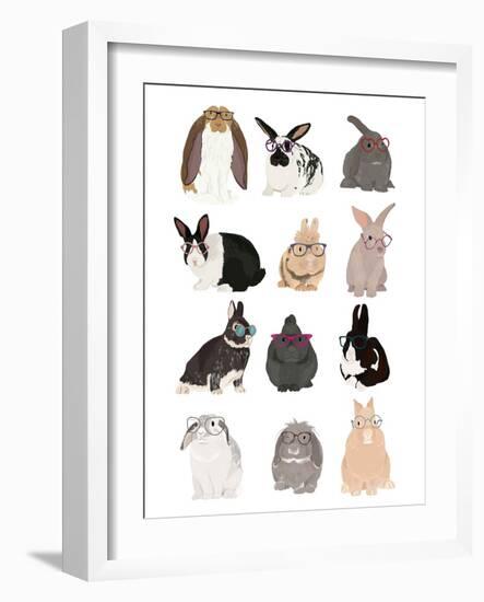 Rabbit Family-Hanna Melin-Framed Giclee Print