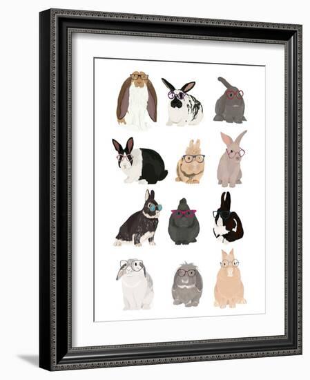 Rabbit Family-Hanna Melin-Framed Giclee Print