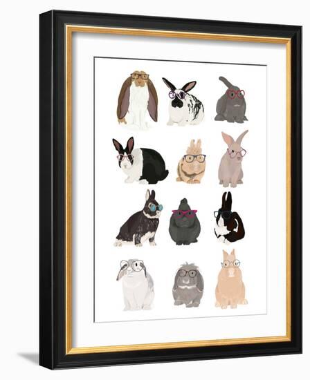 Rabbit Family-Hanna Melin-Framed Giclee Print