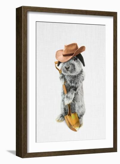 Rabbit Farmer-Tai Prints-Framed Art Print