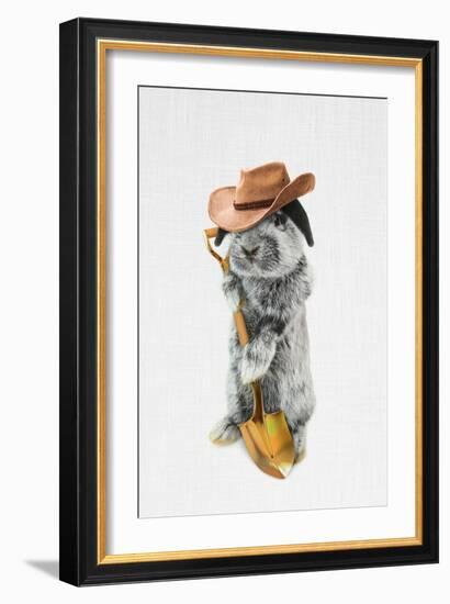 Rabbit Farmer-Tai Prints-Framed Art Print