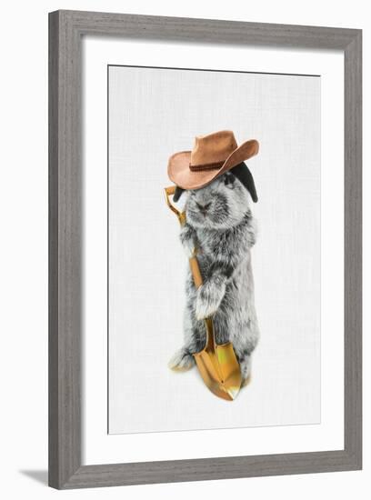 Rabbit Farmer-Tai Prints-Framed Art Print