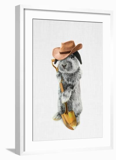 Rabbit Farmer-Tai Prints-Framed Art Print