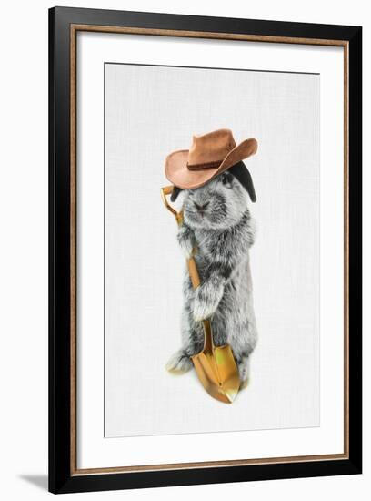 Rabbit Farmer-Tai Prints-Framed Art Print