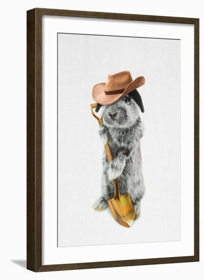 Rabbit Farmer-Tai Prints-Framed Art Print