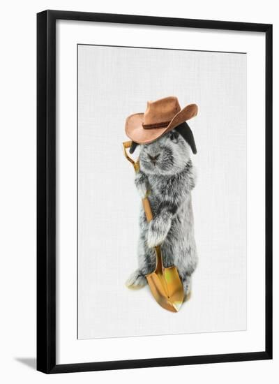 Rabbit Farmer-Tai Prints-Framed Art Print