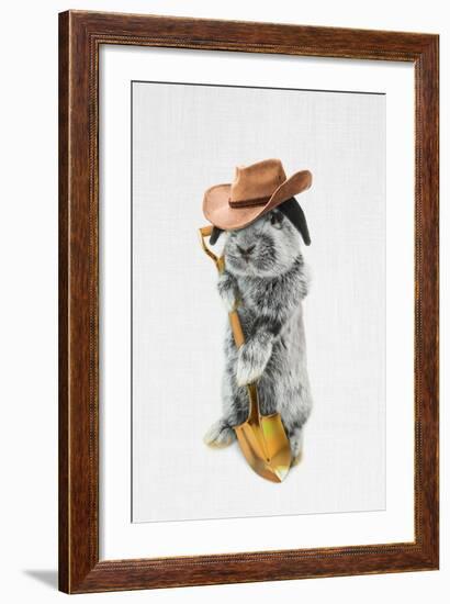 Rabbit Farmer-Tai Prints-Framed Art Print