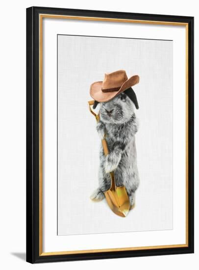 Rabbit Farmer-Tai Prints-Framed Art Print