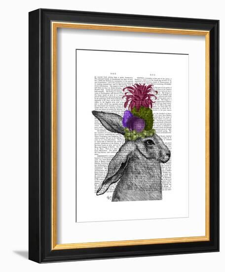 Rabbit, Fruit Headdress-Fab Funky-Framed Art Print