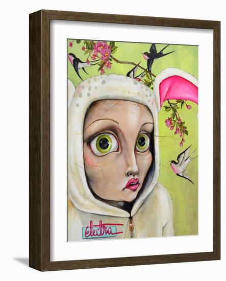 Rabbit Girl-Coco Electra-Framed Art Print