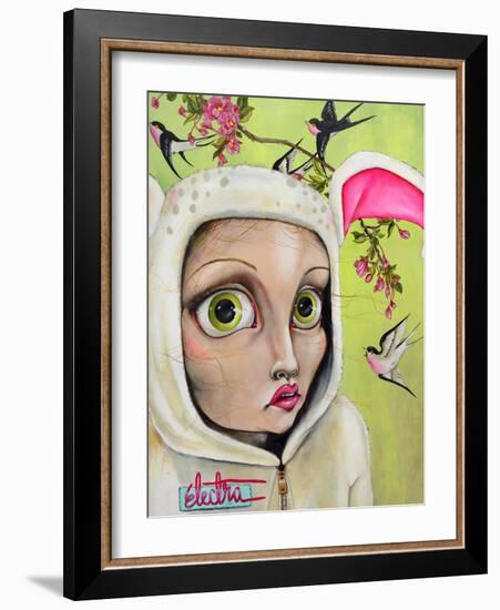 Rabbit Girl-Coco Electra-Framed Art Print