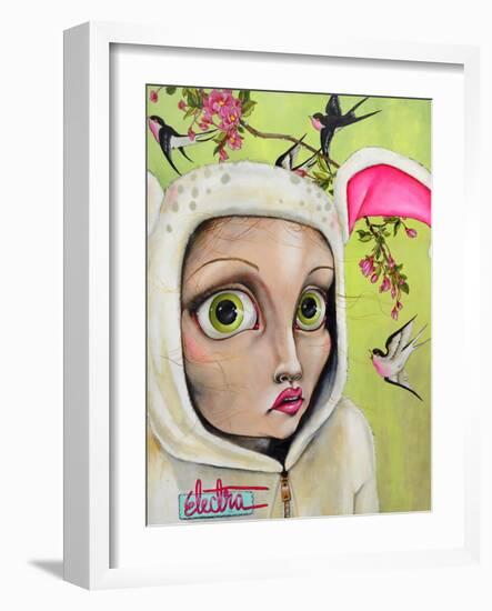 Rabbit Girl-Coco Electra-Framed Art Print