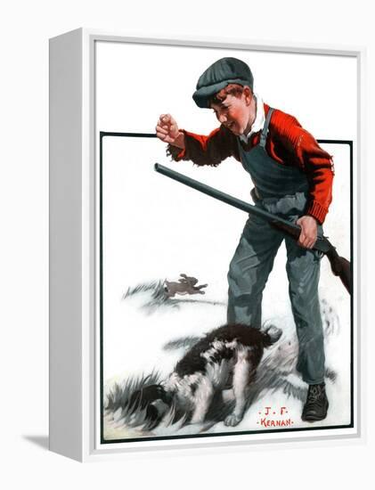 "Rabbit Hunting,"February 2, 1924-J.F. Kernan-Framed Premier Image Canvas