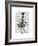 Rabbit in Black White Dress-Fab Funky-Framed Premium Giclee Print