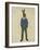 Rabbit in Blue Waistcoat-Fab Funky-Framed Art Print