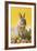 Rabbit in Egg Shell with Easter Eggs-null-Framed Photographic Print