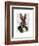 Rabbit in Green Jacket-Fab Funky-Framed Art Print