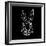 Rabbit on Black-Lisa Kroll-Framed Premium Giclee Print
