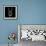 Rabbit on Black-Lisa Kroll-Framed Art Print displayed on a wall