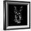 Rabbit on Black-Lisa Kroll-Framed Art Print