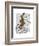 Rabbit on Penny Farthing-Fab Funky-Framed Art Print