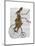 Rabbit on Penny Farthing-Fab Funky-Mounted Art Print