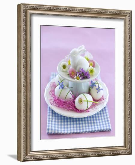 Rabbit ƒtagre, Blossoms, Easter Eggs-C. Nidhoff-Lang-Framed Photographic Print