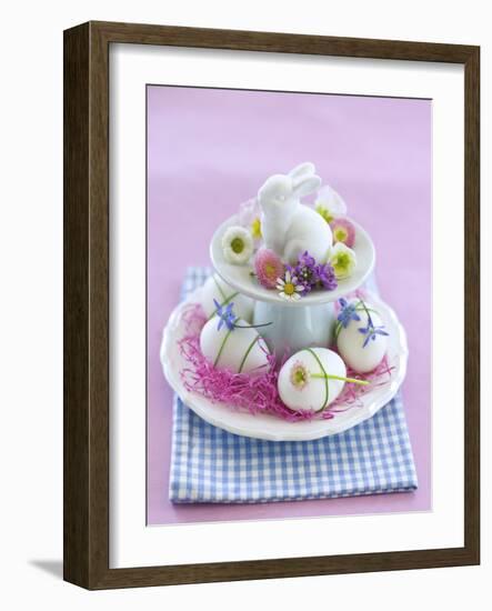 Rabbit ƒtagre, Blossoms, Easter Eggs-C. Nidhoff-Lang-Framed Photographic Print