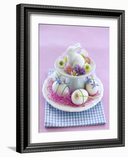 Rabbit ƒtagre, Blossoms, Easter Eggs-C. Nidhoff-Lang-Framed Photographic Print
