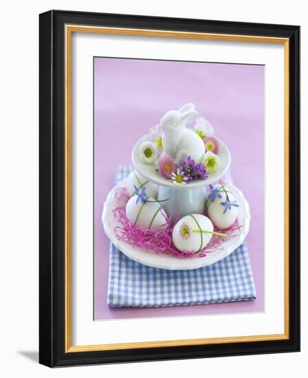 Rabbit ƒtagre, Blossoms, Easter Eggs-C. Nidhoff-Lang-Framed Photographic Print