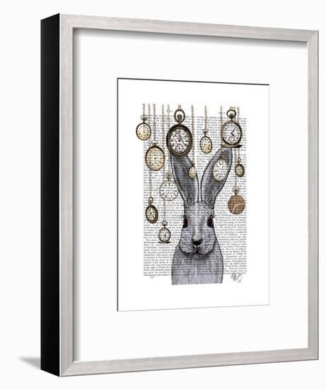 Rabbit Time-Fab Funky-Framed Premium Giclee Print