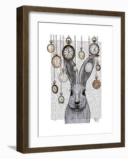 Rabbit Time-Fab Funky-Framed Premium Giclee Print