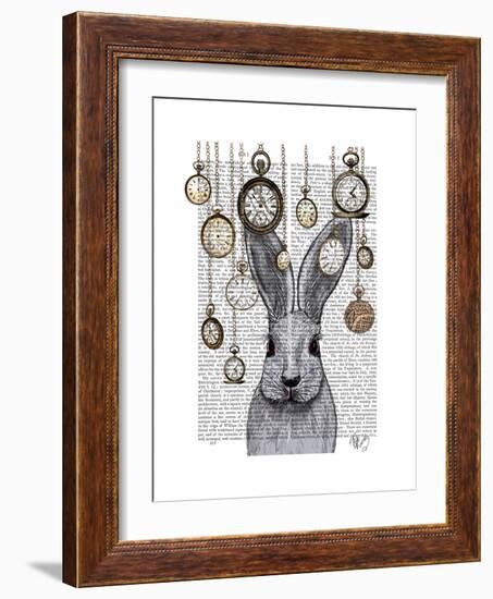 Rabbit Time-Fab Funky-Framed Premium Giclee Print