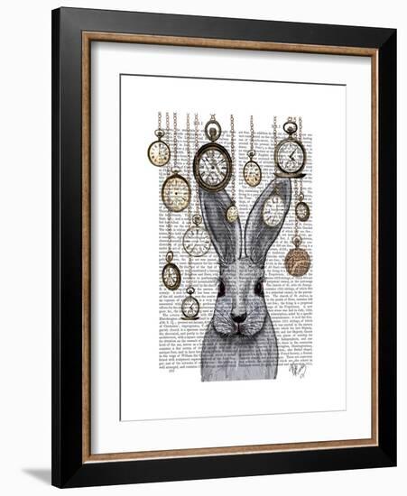 Rabbit Time-Fab Funky-Framed Premium Giclee Print