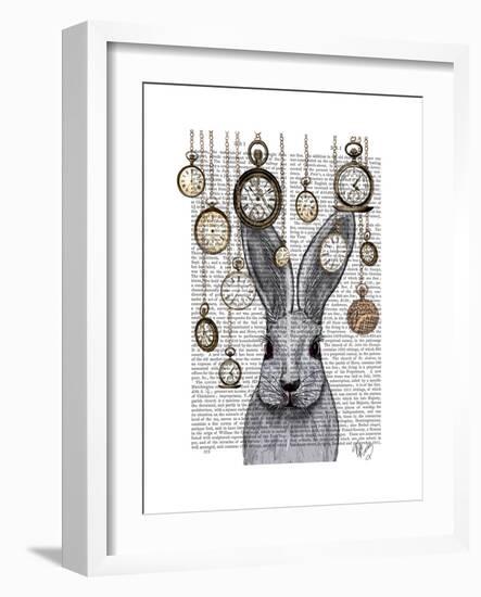 Rabbit Time-Fab Funky-Framed Premium Giclee Print