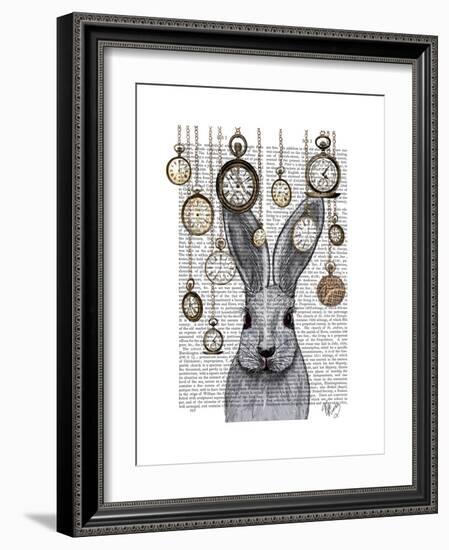 Rabbit Time-Fab Funky-Framed Premium Giclee Print